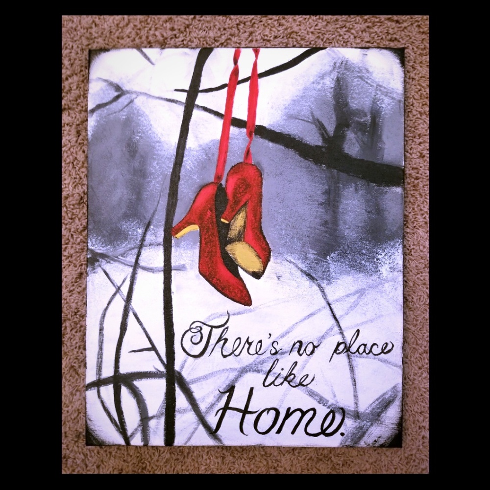 Custom Ruby Slipper Painting